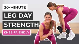 30Minute KneeFriendly Leg Workout No Lunges  No Jumping [upl. by Ecyac]