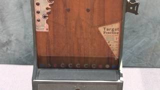 Early 1920s Target Practice Penny Drop Arcade Trade Stimulator Game [upl. by Yeclek567]