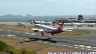 A330 amp B737 Landing by Air Berlin  Madeira [upl. by Amak]