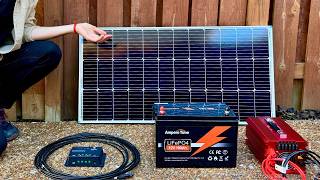 100 Watt Solar Panel Kit Setup for Complete Beginners  Start to Finish [upl. by Eselahc]