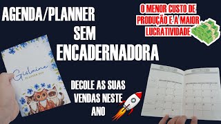 PASSO A PASSO  PlannerAgenda 2024  Planner grampeado [upl. by Aerdnahc]