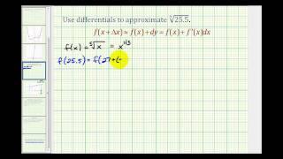 Ex Using Differentials to Approximate the Value of a Cube Root [upl. by Sydel]