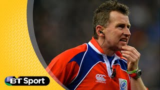 Nigel Owens mocks lineout throw  BT Sport [upl. by Nettie]