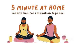 5 Minute Meditation You Can Do AnywhereEnhance Focus And Concentration [upl. by Enyluqcaj]