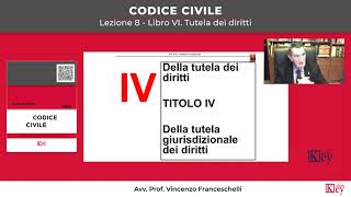 Codice civile  Lezione 8  Libro VI Tutela dei diritti [upl. by Leunad646]