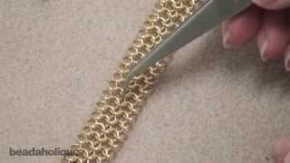 How to Make a European 4in1 Chain Maille Bracelet [upl. by Sacksen]