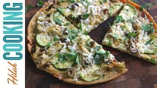 How to Make Socca Flatbread Pizza  Hilah Cooking [upl. by Strephonn664]