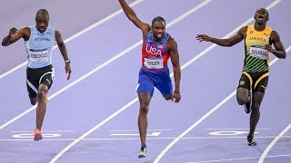 Noah Lyles Wins The 100M GOLD  Paris Olympics [upl. by Esoranna]