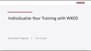 Individualize Your Training with WKO5 [upl. by Laemaj]