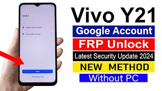 Vivo Y21 Gmail Account Remove  LATEST UPDATE Without pc [upl. by Rehportsirhc]