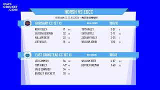 Horsham CC 1st XI v East Grinstead CC 1st XI [upl. by Alard]