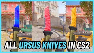 ★ URSUS KNIFE All Skins  CS2 InGame 4K [upl. by Zel]