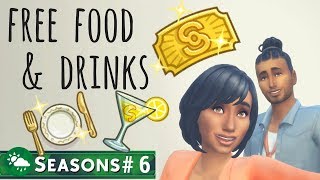 LETS PLAY THE SIMS 4 SEASONS PART 6  FREE FOOD AND DRINKS [upl. by Sunda]