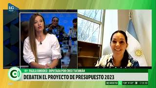 La diputada Paula Omodeo sostiene que el presupuesto 2023 tiene inconsistencias [upl. by Mor]