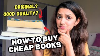 How to buy CHEAP and ORIGINAL books in India 2024 ✨ tips  best websites [upl. by Ramirolg]