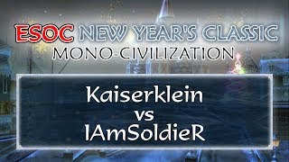 AoE3 Kaiserklein vs IAmSoldieR − Round of 16 − ESOC New Years Classic [upl. by Ardath]