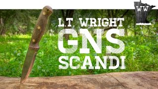 LT Wright GNS Scandi Test and Review  My Favorite Bushcraft Knife [upl. by Amilb869]