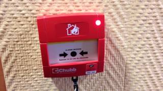 Alarme Incendie  TEST Déclencheur Manuel CHUBB [upl. by Trilbi550]