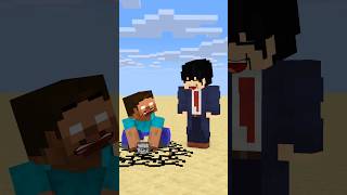 HELP Herobrine To Power Up And Throw Bedrock friendship shorts trending anime [upl. by Mikes]