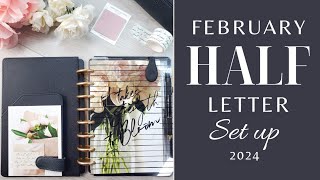 February Half Letter Planner Set Up How Im keeping My Planner Contents Organized Month to Month [upl. by Kristina]