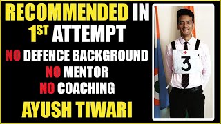 SSB Interview Recommended in First Attempt  Ayush Tiwari No Defence Background By Sagarika Singh [upl. by Piers623]