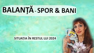 BALANȚĂ SPORUL BANILOR  în restul lui 2024 TAROT  Zodii de AER  Horoscop [upl. by Enirak]