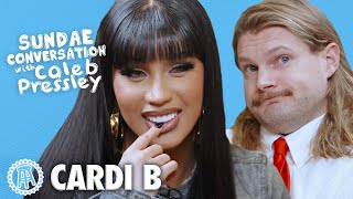 CARDI B Sundae Conversation with Caleb Pressley [upl. by Leuams]