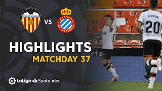 Highlights Valencia CF vs RCD Espanyol 10 [upl. by Mable]