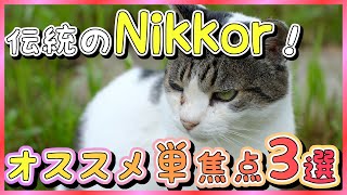 【Nikon】オススメなNikonの単焦点レンズ３選！【オールドレンズ】 [upl. by Rahsab259]