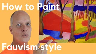 Paint like André Derain Fauvism art landscape – Fauvism characteristics [upl. by Pugh]