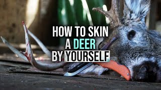 How to Skin a Deer by Yourself [upl. by Siekram]