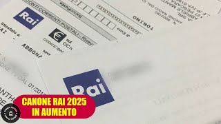 Canone RAI 2025 Possibile Aumento Ecco Tutti i Dettagli [upl. by Kciredes]