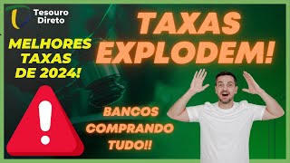 💣 TAXAS EXPLODEM BANCOS COMPRAM TUDO ENTENDA O INTERESSE DOS TÍTULOS DO TESOURO [upl. by Rambort]