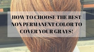 How To Finally Choose The Best NONPERMANENT Color To Cover Gray [upl. by Anaib]