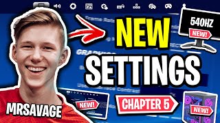 MrSavage Reveals NEW Settings Fortnite Chapter 5 UPDATED 2024 [upl. by Francis]