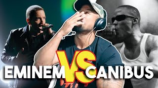 EMINEM VS CANIBUS RAP BEEF  REACTION THROWBACK THURSDAY [upl. by Milak]