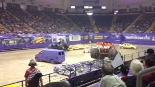 Wildman Jeff driving Prowler at Monster Jam in Dayton OH on Jan 31 amp Feb 1 2014 [upl. by Otaner]