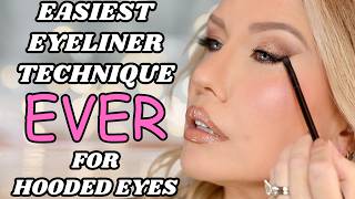 HOODED EYES The REVERSE WINGED LINER Technique Will Change Your Life [upl. by Lerat]