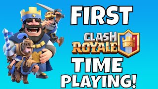 Card Game Addict Plays Their First quotReal Timequot Card Game Ever Clash Royale [upl. by Donaldson633]