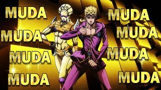 Jojos Bizarre Adventure Golden Wind MUDA MUDA MUDA Compilation [upl. by Sterrett]