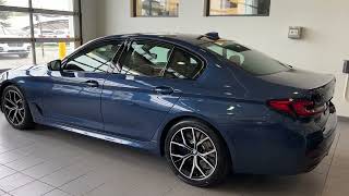 2022 BMW 540i Phytonic Blue with Cognac Dakota lthr [upl. by Quincy]