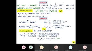 02 Cours de chimie des solutions smpc s2 Les réactions de complexation [upl. by Annaeg]