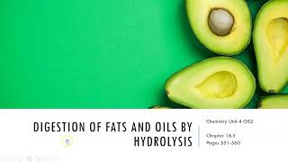 FC7 VCE Unit 4 Hydrolysis of lipids and Rancidity [upl. by Allets]