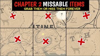 6 Secret and Unique Missable Items in Chapter 2  Every New Player Should Know  RDR2 [upl. by Sarazen368]