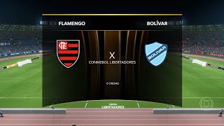 Flamengo x Bolívar  Simulando no FC 24 PC com mods  CONMEBOL Libertadores 2024 [upl. by Marlo]