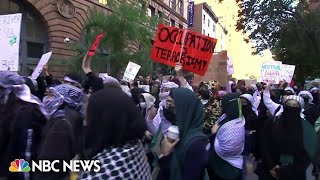 Emotional protests over IsraelHamas war across the US [upl. by Ahtnamas786]