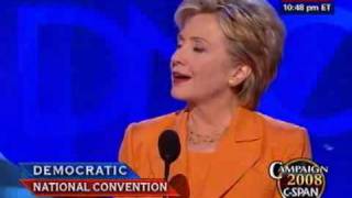 Sen Hillary Clinton DNY addresses the DNC [upl. by Raines]