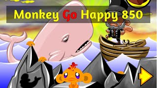 Monkey GO Happy Stage 850  4K  Walkthrough  a PencilKids Game [upl. by Laius]