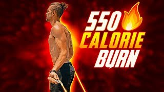 550 Calorie Burn Jump Rope Workout BURN SERIES [upl. by Iznik]