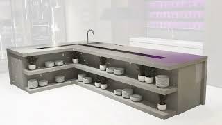 Smart Kitchen  Porcelanosa IT [upl. by Aranaj510]